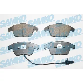 Jeu de 4 plaquettes de frein avant SAMKO 5SP1391 pour LANCIA DELTA 1.8 TFSI quattro - 170cv