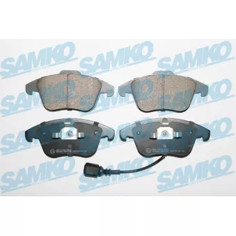Jeu de 4 plaquettes de frein avant SAMKO OEM 5N0698151