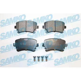 Jeu de 4 plaquettes de frein arrière SAMKO OEM 4E0698451