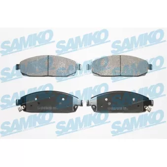 Jeu de 4 plaquettes de frein avant SAMKO OEM 05080868AA