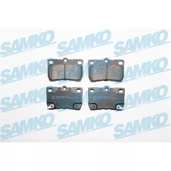 Jeu de 4 plaquettes de frein arrière SAMKO OEM 0446622190