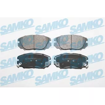 Jeu de 4 plaquettes de frein avant SAMKO OEM 1605185