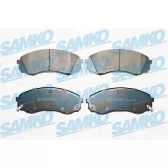Jeu de 4 plaquettes de frein avant SAMKO OEM 581014DE00