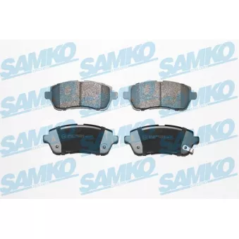 Jeu de 4 plaquettes de frein avant SAMKO OEM 8V512K021AA