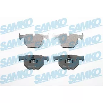 Jeu de 4 plaquettes de frein arrière SAMKO 5SP1477 pour BMW Série 7 730 d - 211cv
