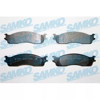 SAMKO 5SP1478 - Jeu de 4 plaquettes de frein avant