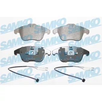 Jeu de 4 plaquettes de frein avant SAMKO 5SP1486A pour CITROEN C5 2.0 16V BioFlex - 140cv
