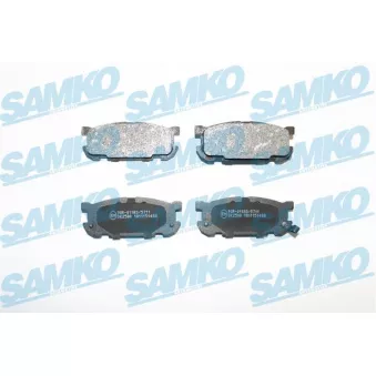 Jeu de 4 plaquettes de frein arrière SAMKO OEM N0Y72648ZA