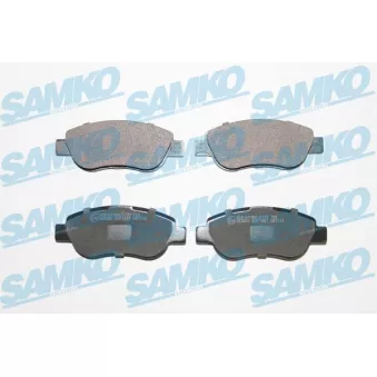Jeu de 4 plaquettes de frein avant SAMKO OEM 77363782