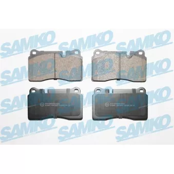 Jeu de 4 plaquettes de frein avant SAMKO 5SP1505 pour FERRARI F355 GTS 2.7 D 4x4 - 190cv
