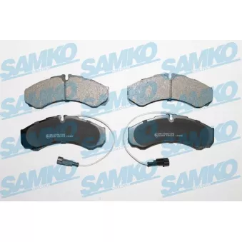 Jeu de 4 plaquettes de frein arrière SAMKO 5SP1515 pour IVECO DAILY A 40-12 - 122cv