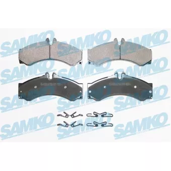 Jeu de 4 plaquettes de frein avant SAMKO 5SP1517 pour MERCEDES-BENZ SPRINTER 316 CDI 4x4 - 156cv