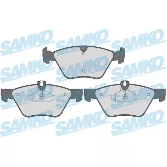 Jeu de 4 plaquettes de frein avant SAMKO 5SP1523 pour MERCEDES-BENZ CLASSE E E 280 CDI 4-matic - 190cv