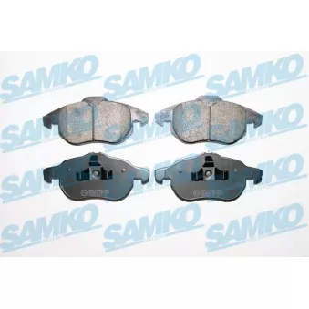 Jeu de 4 plaquettes de frein avant SAMKO 5SP1524 pour FIAT CROMA 1.9 D Multijet - 136cv