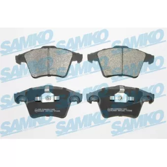 Jeu de 4 plaquettes de frein avant SAMKO 5SP1526 pour VOLKSWAGEN TRANSPORTER - COMBI 2.0 - 115cv