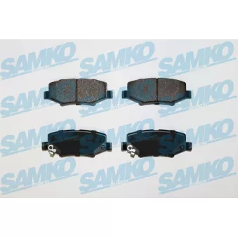 Jeu de 4 plaquettes de frein arrière SAMKO 5SP1555 pour JEEP WRANGLER 3.8 - 199cv