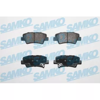 Jeu de 4 plaquettes de frein arrière SAMKO OEM 1014026445