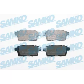 Jeu de 4 plaquettes de frein arrière SAMKO OEM L2Y72643Z