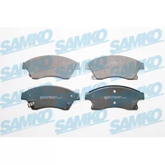Jeu de 4 plaquettes de frein avant SAMKO 5SP1581 pour OPEL ASTRA 1.4 Turbo - 140cv