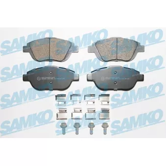 Jeu de 4 plaquettes de frein avant SAMKO OEM 3649095