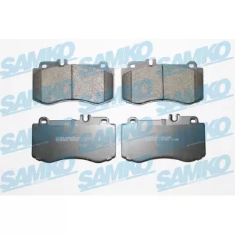 Jeu de 4 plaquettes de frein avant SAMKO OEM A0054207720