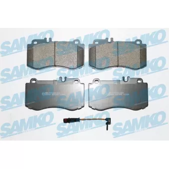 Jeu de 4 plaquettes de frein avant SAMKO 5SP1592A pour MERCEDES-BENZ CLASSE E E 500 4-matic - 388cv