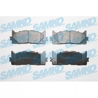 Jeu de 4 plaquettes de frein avant SAMKO OEM 446507010