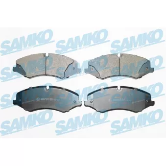 Jeu de 4 plaquettes de frein avant SAMKO OEM LR015578