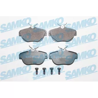 Jeu de 4 plaquettes de frein arrière SAMKO 5SP1603 pour CITROEN C6 3.0 V6 - 211cv