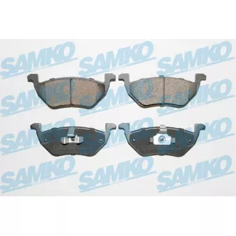 Jeu de 4 plaquettes de frein arrière SAMKO OEM 4532488