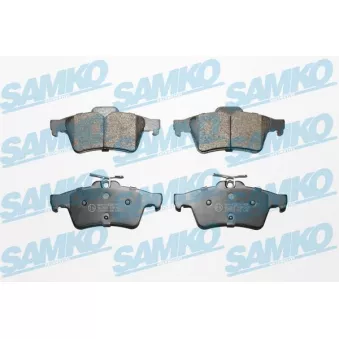 Jeu de 4 plaquettes de frein arrière SAMKO OEM 425439