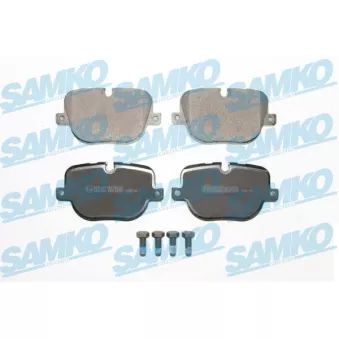 Jeu de 4 plaquettes de frein arrière SAMKO 5SP1652 pour LAND ROVER RANGE ROVER SPORT 5.0 4x4 - 510cv