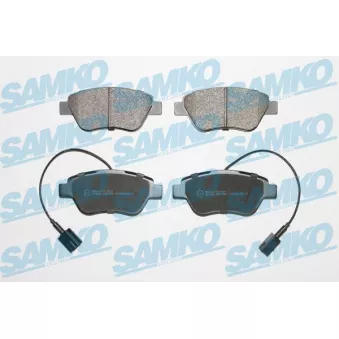 Jeu de 4 plaquettes de frein avant SAMKO OEM 71770098