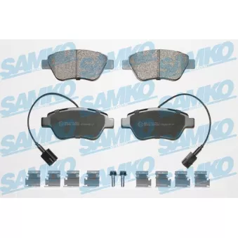 Jeu de 4 plaquettes de frein avant SAMKO OEM 71770098