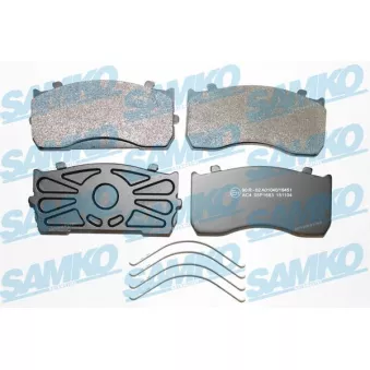 SAMKO 5SP1683 - Jeu de 4 plaquettes de frein