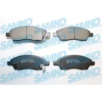 Jeu de 4 plaquettes de frein avant SAMKO OEM 41060ed525