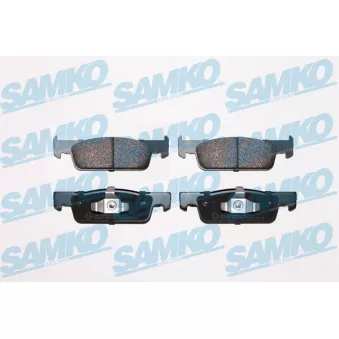 Jeu de 4 plaquettes de frein avant SAMKO 5SP1702 pour SMART FORTWO 0.9 Brabus - 109cv
