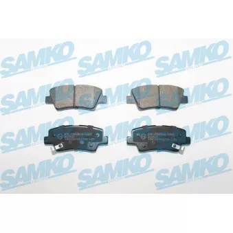 Jeu de 4 plaquettes de frein arrière SAMKO OEM 583021RA30
