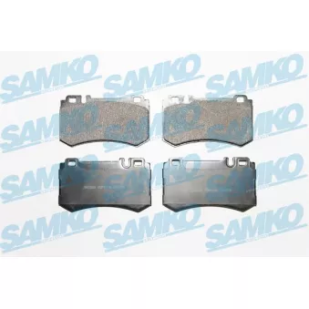 Jeu de 4 plaquettes de frein arrière SAMKO 5SP1719 pour MERCEDES-BENZ CLK 55 AMG - 367cv
