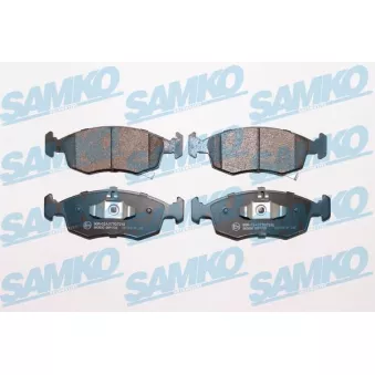 Jeu de 4 plaquettes de frein avant SAMKO OEM 77365927
