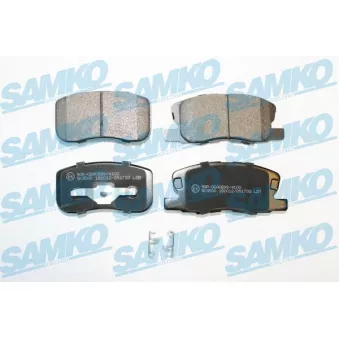 Jeu de 4 plaquettes de frein avant SAMKO OEM MN116151