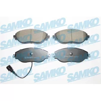 Jeu de 4 plaquettes de frein avant SAMKO OEM 7N0698151F