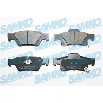 Jeu de 4 plaquettes de frein arrière SAMKO OEM 68052386AA