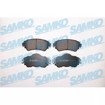 Jeu de 4 plaquettes de frein avant SAMKO 5SP1740 pour CITROEN C4 1.4 VTI 95 - 95cv
