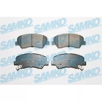 Jeu de 4 plaquettes de frein avant SAMKO OEM 581011RA00