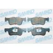 SAMKO 5SP1752 - Jeu de 4 plaquettes de frein avant