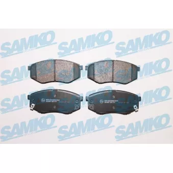 Jeu de 4 plaquettes de frein avant SAMKO OEM 581011KA00