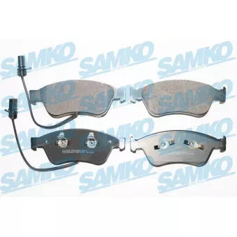 Jeu de 4 plaquettes de frein avant SAMKO OEM 4E0698151J
