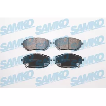 Jeu de 4 plaquettes de frein avant SAMKO OEM 04465YZZEQ