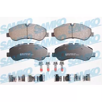 Jeu de 4 plaquettes de frein avant SAMKO OEM 2162266